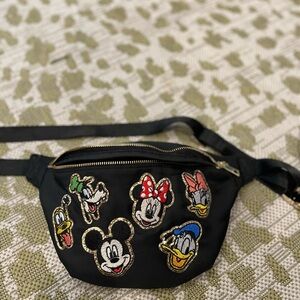 Disney Character Black Fanny Pack
